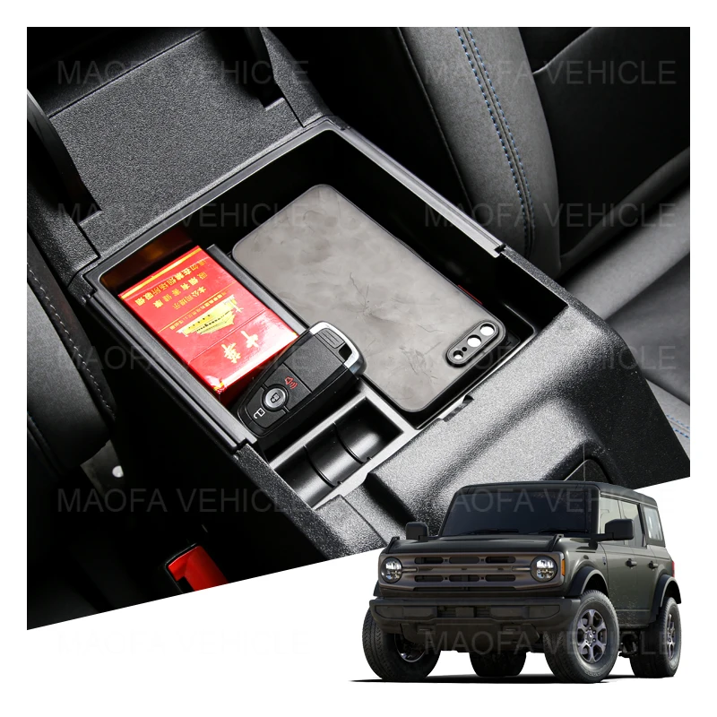 Car Accessories Parts Armrest Storage Box Organizer For Ford Bronco 2021 2022 2023