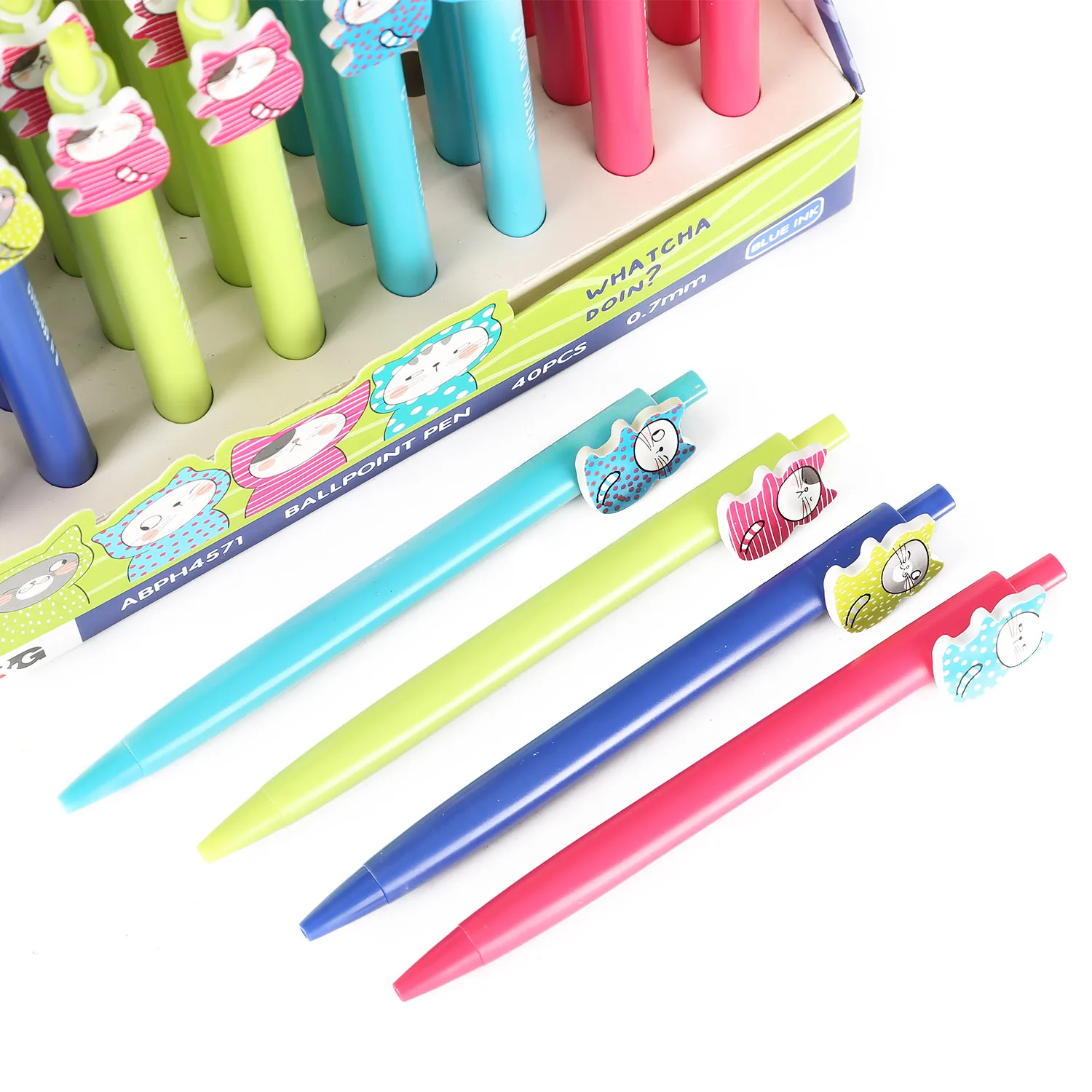 Best Selling Wholesale M&G Blue 0.7mm Retractable Ballpen For Office Supplies Writing Instruments Supply