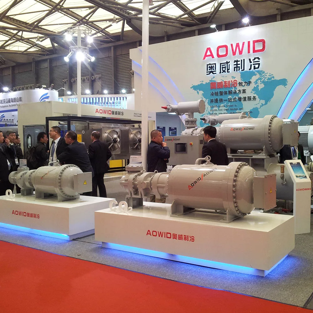 High Reliability Semi-seal Compound Two-stage Screw Freon Refrigeration Compressor Unit Series for cold room