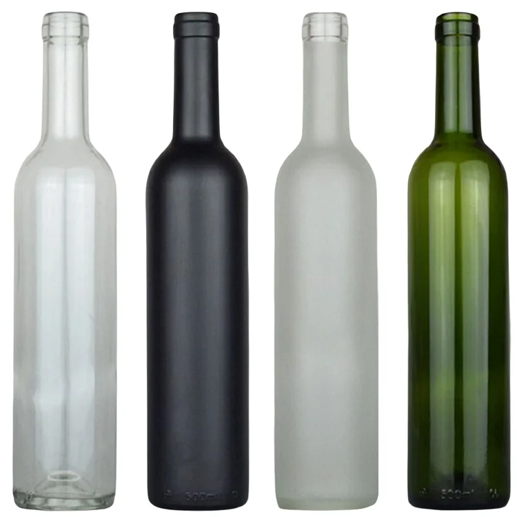 Factory Custom Shape Produced Red Wine bottle Empty Packaging 500ml Glass Wine Bottle Mould Custom Wine Bottle