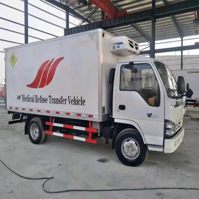 Manufacturer Japan Brand 4x2 Cold Storage Van Refrigerator Truck Medical Refuse Transfer Vehicle Clinical Waste Transfer Vehicle