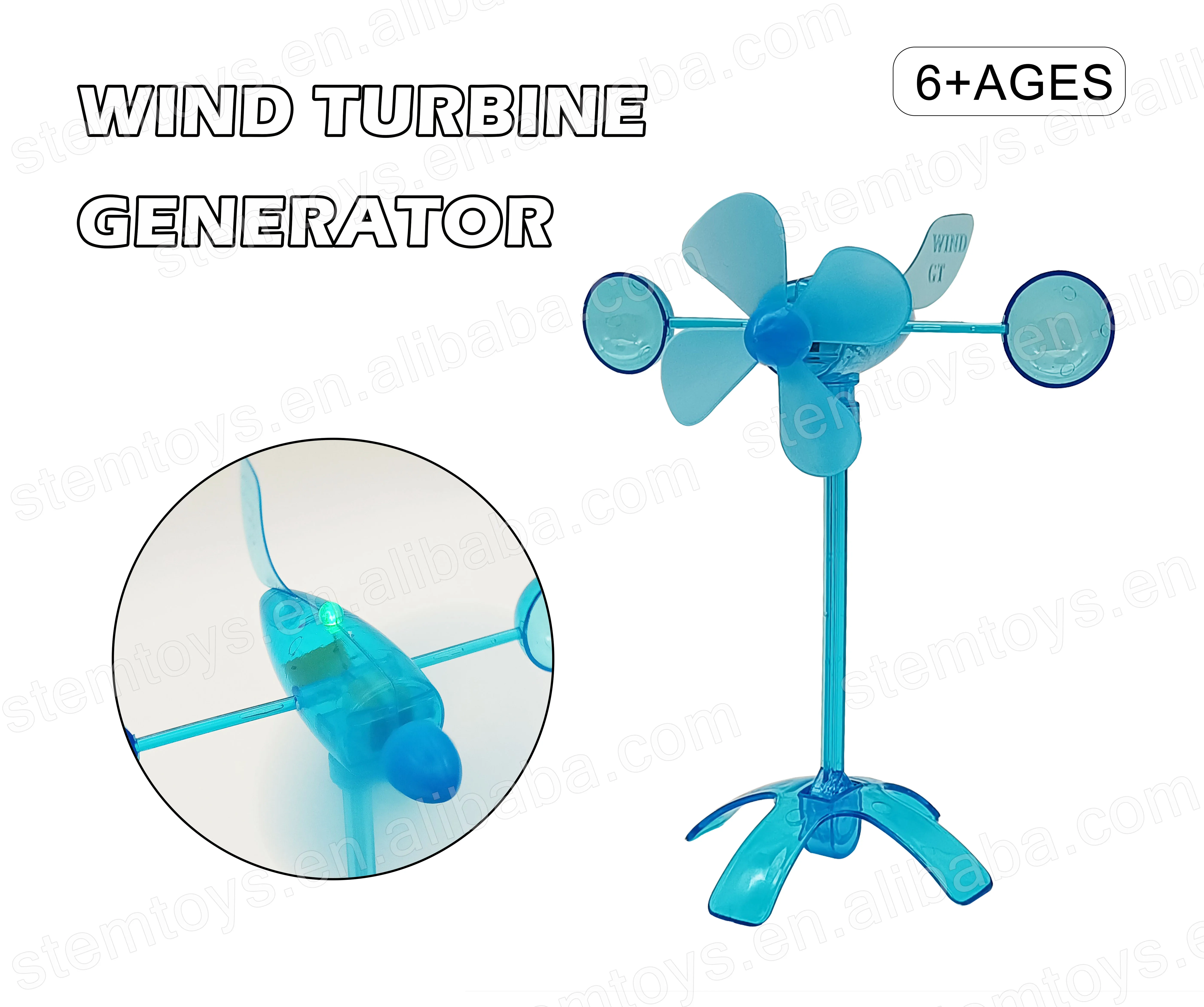 New arrival DIY Wind Power Turbine Science Kit Technology Experiment Stem Gift Educational Toys for kids