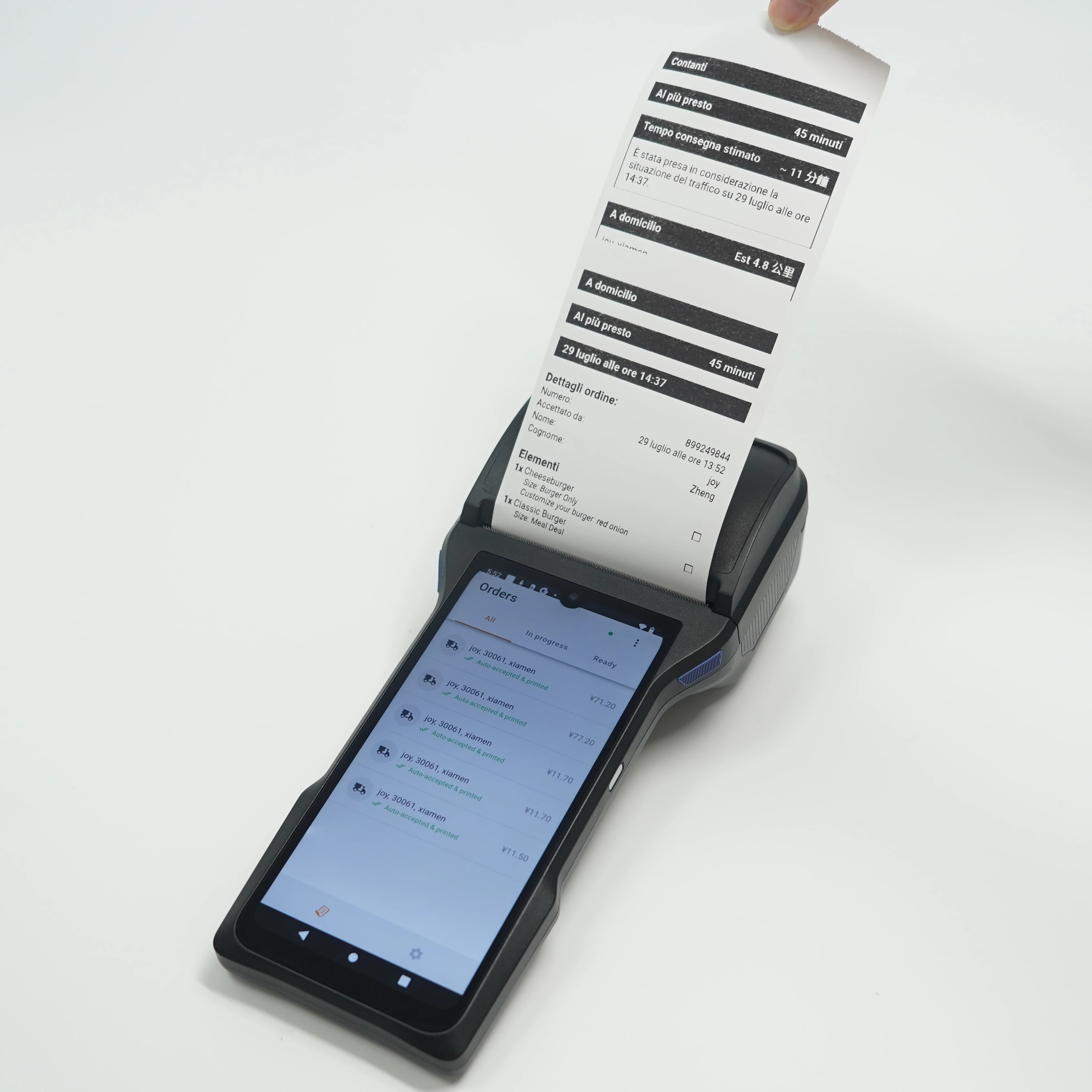 Goodcom Android 12 Handheld Pos Thermal 80mm Printer with Restaurant Order Management