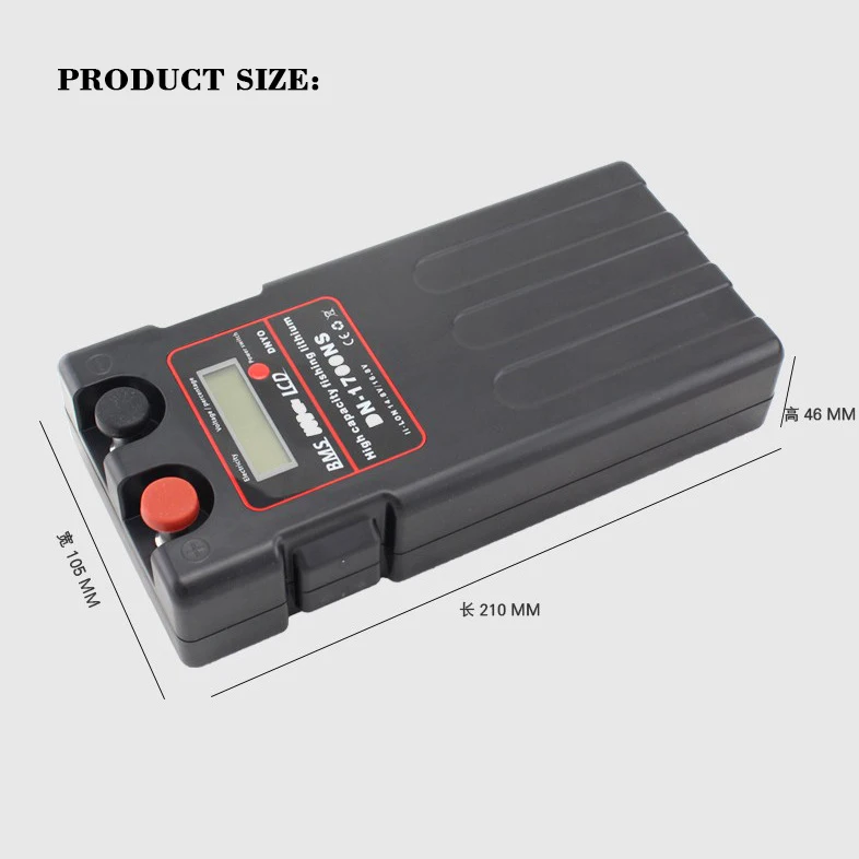 High Capacity 17500mah DN1700S lithium 12v electric fishing reel battery pack 14.8V 10400mAh for Daiwa Shimano DN-1700NS