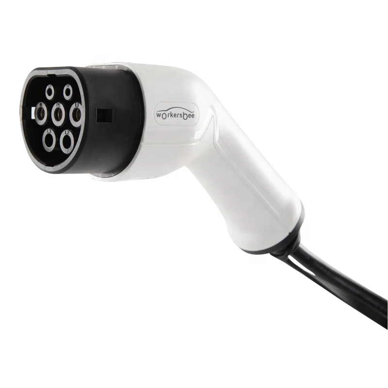 
32A 3Phase 480V 22KW IEC62196 Type 2 New Energy Car Charging Cable Workersbee Type 2 EV charging Cable 