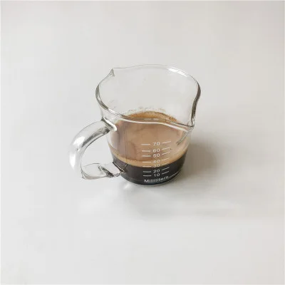 100ml mini milk jug Coffee Glass Measuring cup with handle