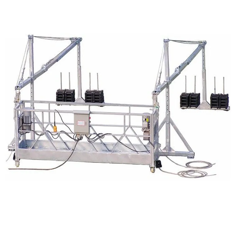 suspended platforms  Swing Stage Chafaudage Scaffold Gondola Aluminum Platform 5m 1000kg Guindola Electrica Facade Cradles