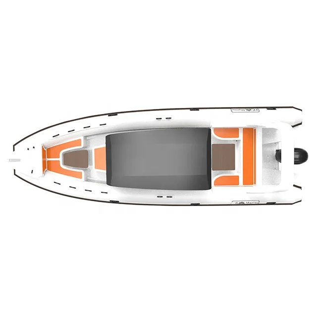 Тайский высокоскоростной 25-футовый RHIB760 ORCA/гипалон/ПВХ алюминиевые ребристые лодки с солнечной панелью