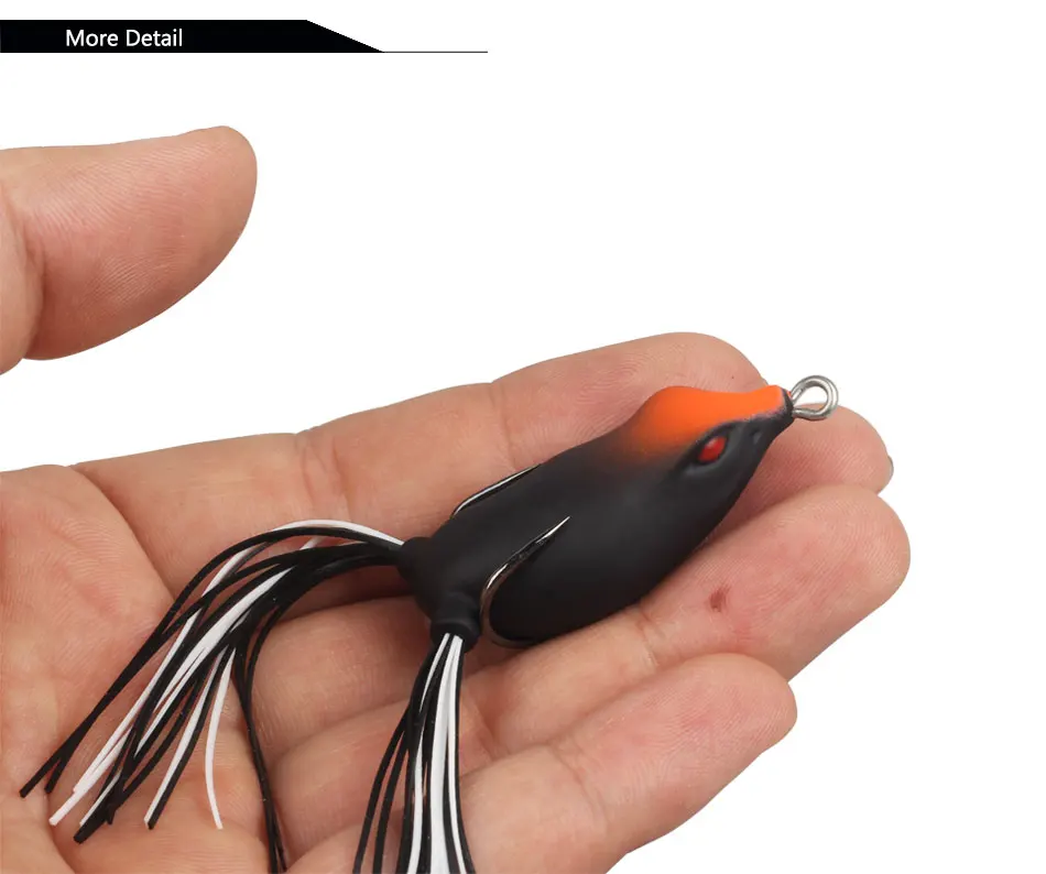 High Quality Kopper Live Target Frog Lure 50mm/6g Topwater Simulation Frog Snakehead Lure Fishing Lure Soft Bass Bait