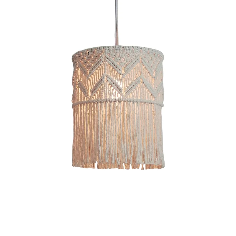 Simig lighting Nordic modern rustic style bohemian pendant lamp B&B bedroom living room woven decorative lights