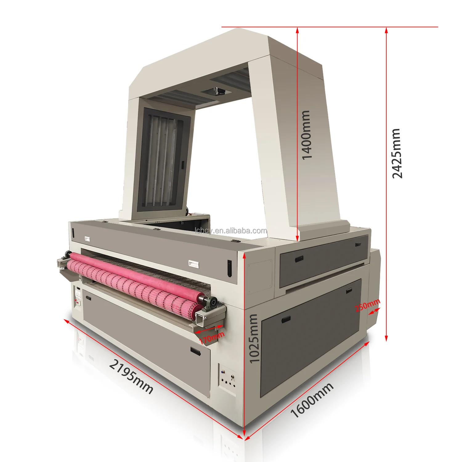 Auto Feeding CCD Camera Cloth Laser Cutting Machine 1610 Co2 Laser Cutting Machines for Road Sign Boards