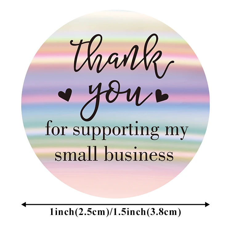 Bulk Factory Price thank you stickers custom individual die cut sticker creator holographic stickers