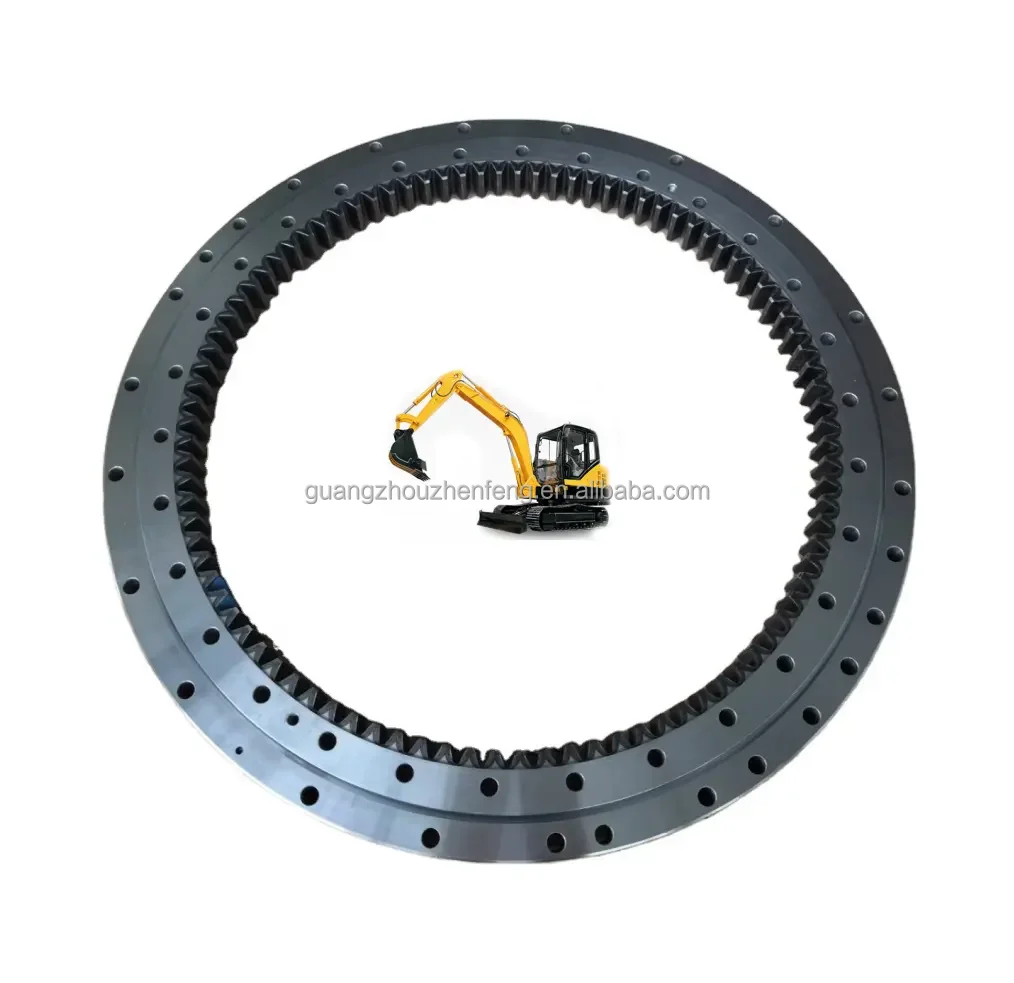 VLA200414-N 304x503.3x56mm Metric Flanged External Gear Four Point Contact Ball Bearing Excavator Turntable Slewing Ring Bearing