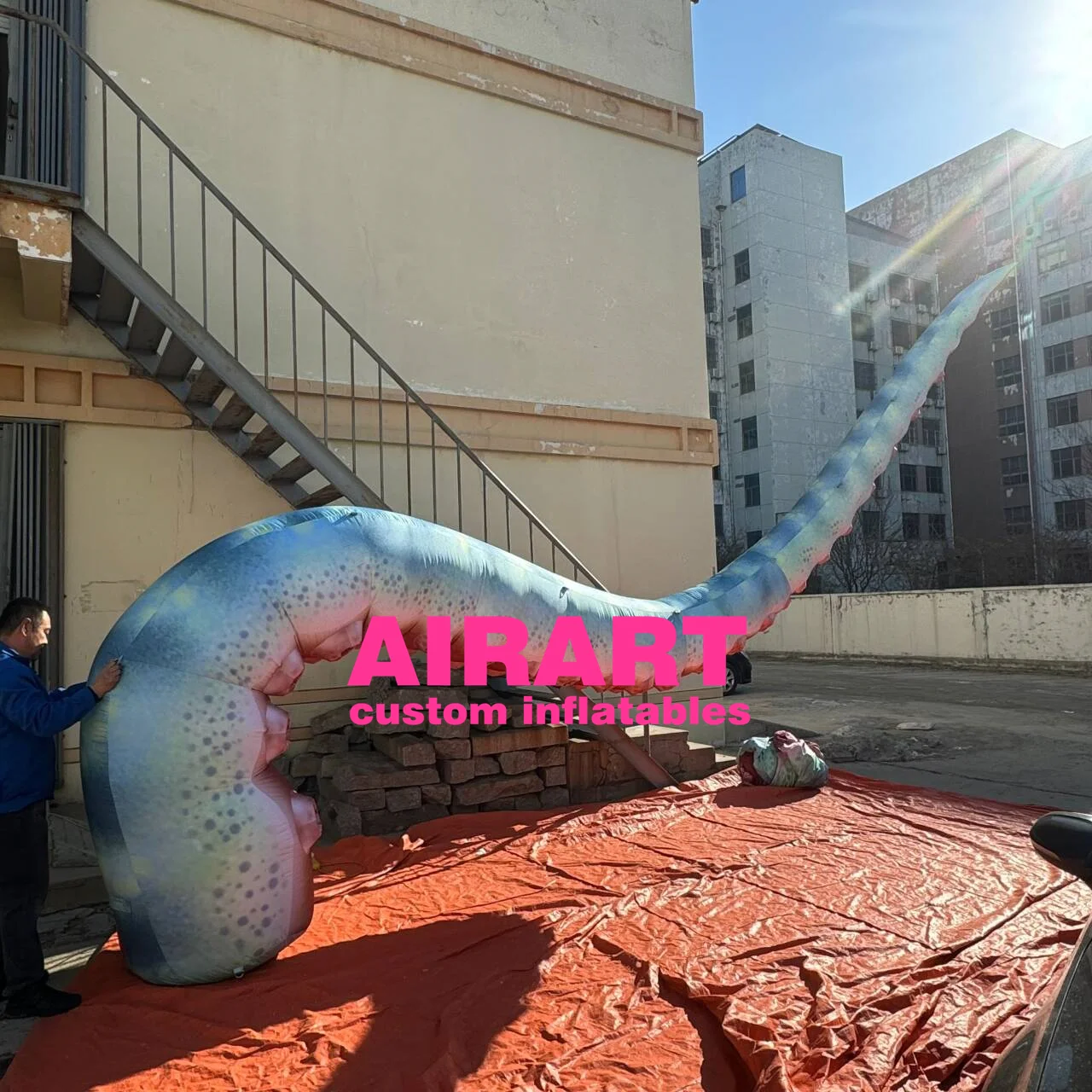 Giant roof decoration inflatable octopus tentacle inflatable squid