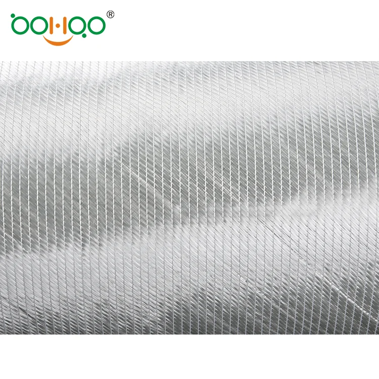 Biaxial 600gsm(+45/-45)Fiberglass fabric+300 stitching combo mat Roll width 1270mm for composites FRP vacuum infusion process