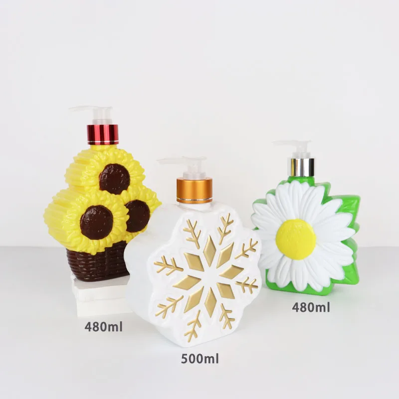 Factory Wholesale 180ml 250ml 500ml Round HDPE Shampoo  Plastic Spray Bottle Liquid Disinfection Soap Bottle