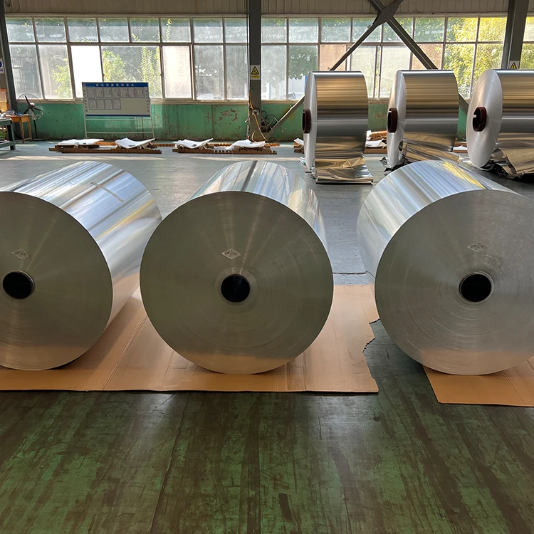 Factory Sale 8011 Aluminum Foil Roll Food Grade 35 Micron Aluminum Foil In Roll Jumbo Aluminium Foil Roll