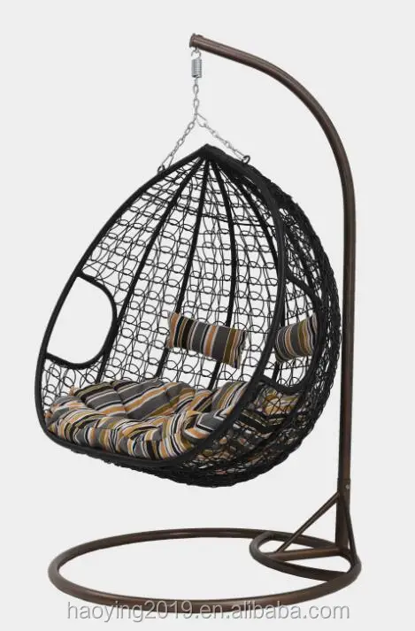 Hot Sale Outdoor hanging Swing Chair outdoor swing rattan chair Hanging Rattan Egg Chair Leisure Wicker Patio Swing