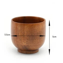 Japanese Home Environmental Renewable Tea Cup Vintage Solid Wooden Milk Chinese Water Coffee Mug Wood Tea Cups