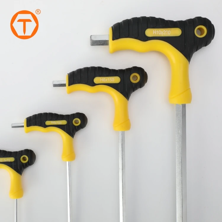 16Pcs ball end hex wrench t handle long llaves torx wrench allen key set with handle