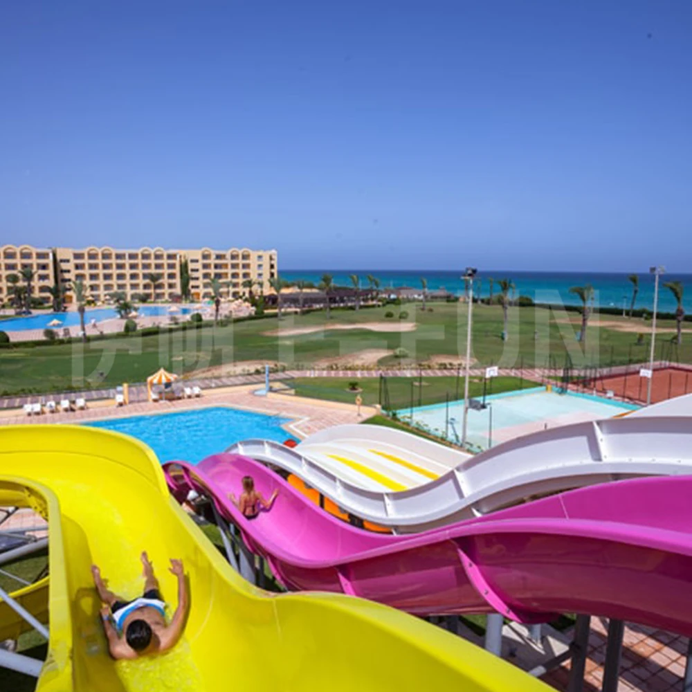 Commercial Fiberglass Water Slide for Swimming Pool