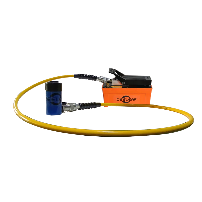 Deeleap PAS14 Aluminum Oil Tank Single Acting 10000 psi Hydraulic Pump For Car Straightening Frame Machine