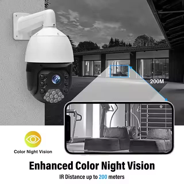 360° no blind spot,  real 36 times optical zoom 11 inch metal cloud billiard machine, support for remote security cameras