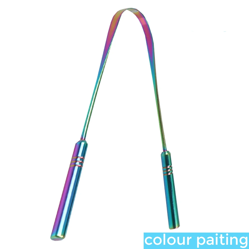 Raspador De Lingua Metal Tongue Scraper Limpiador De Lengua