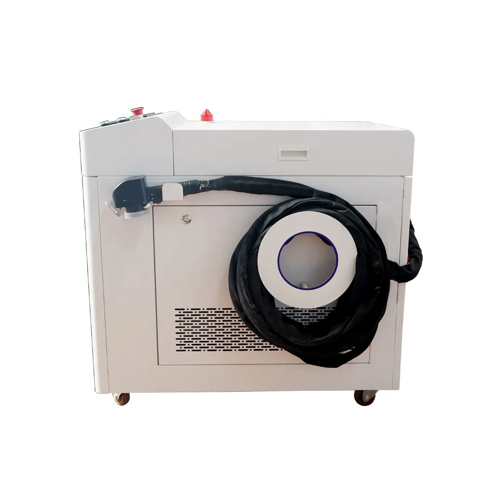 2000W 7 cleaning shapes 300mm width Raycus laser S&A water chiller portable laser cleaning machine