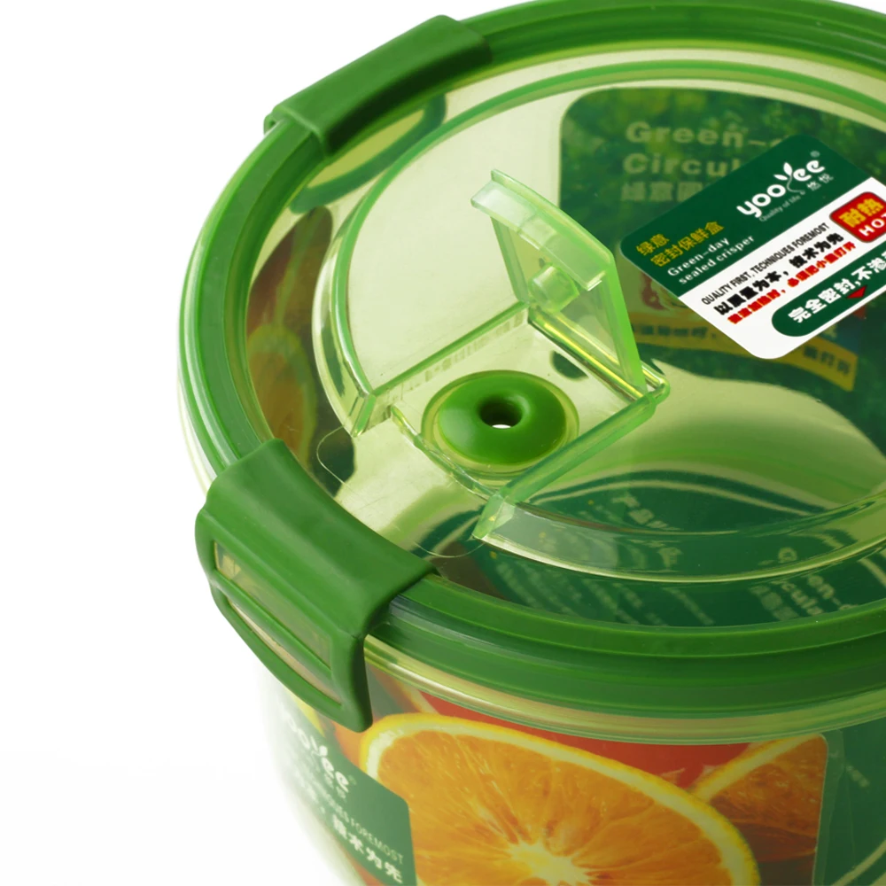 Airtight Microwavable Safe Small Round Plastic Food Storage Containers with Lids Wholesale