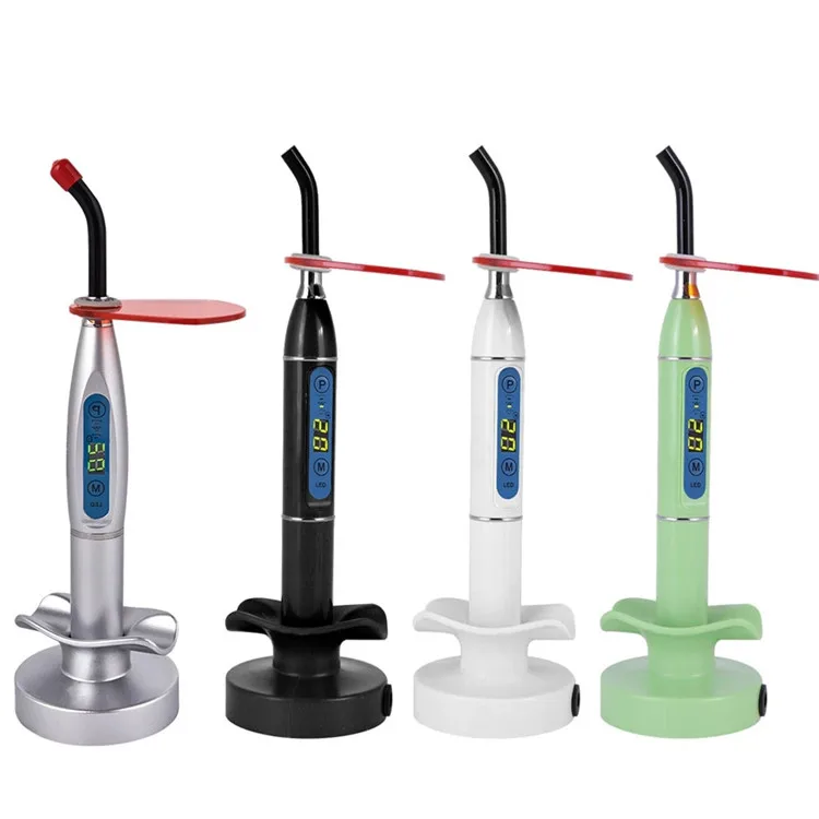 Colorful LED Dental Curing Light 5W Polymerize Resin Cure Wireless Dentistry Materials Lamp Light Orthodontics Equipment