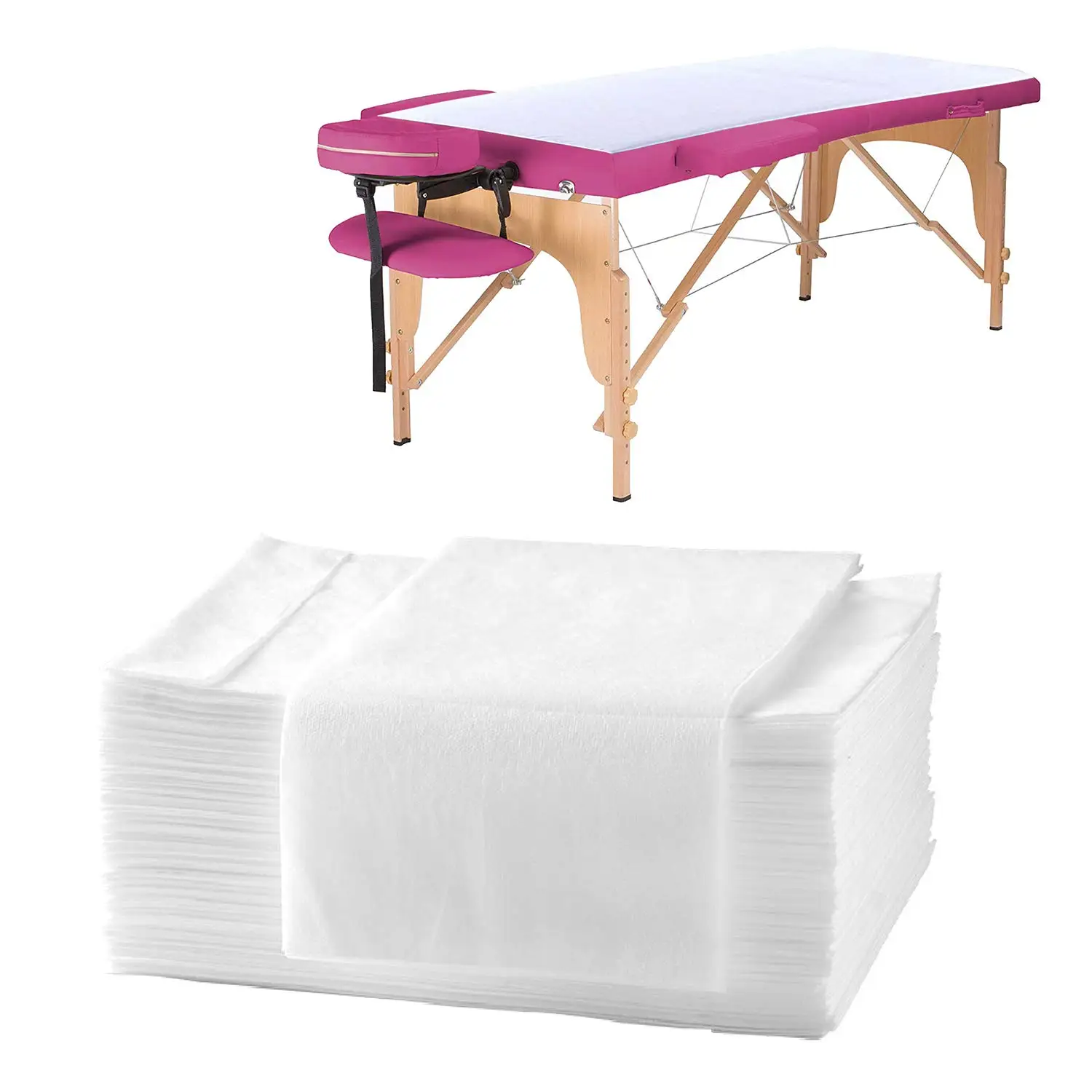 Disposable Stretcher Bed Cover Non Woven PP Bed Sheet for Beauty Salon Massage Hospital
