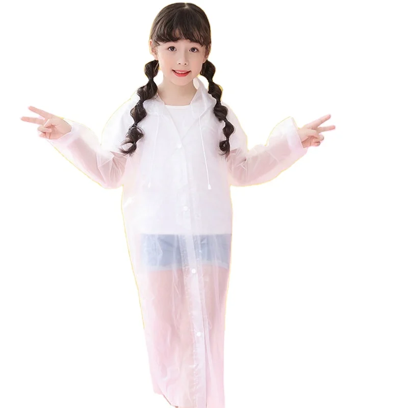 Best Selling New EVA Fashion Raincoat Custom Printed Hooded Children Raincoats Lightweight Waterproof Raincoat