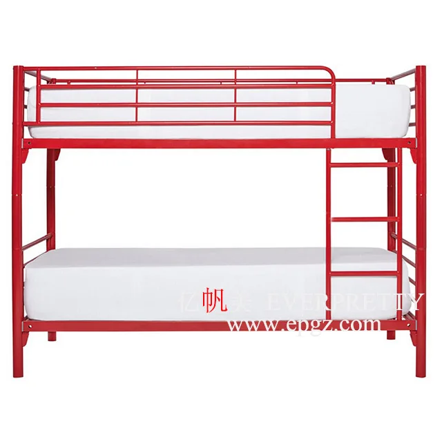Durable Traditional Design School Dormitory Furniture Bunk Bed for Soldier Use
