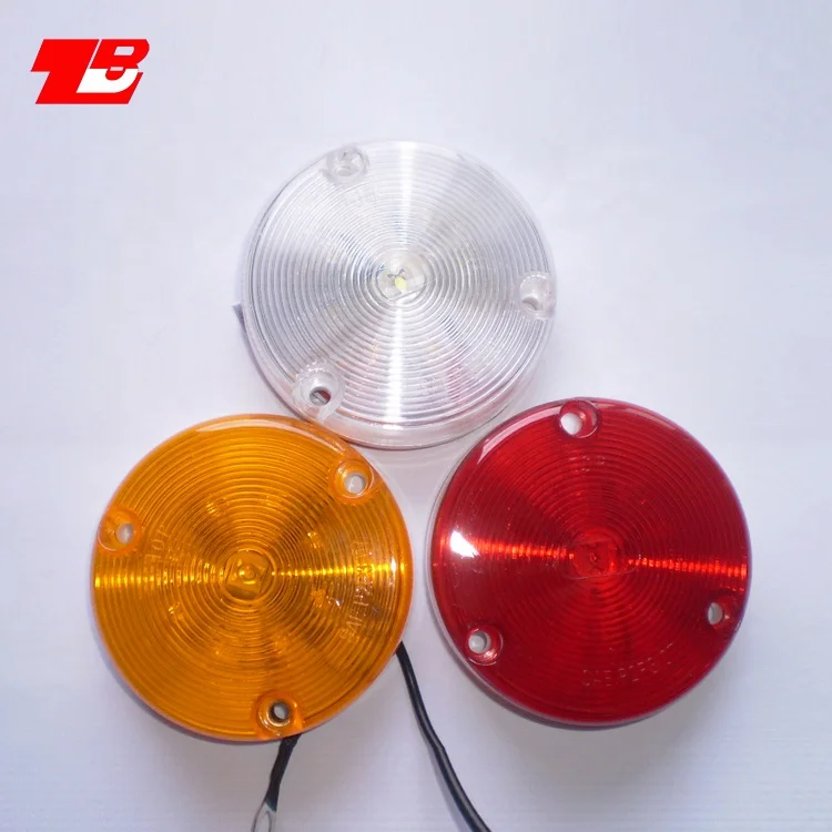 Super Bright Side Marker Lamp 9LED Red Amber Clear Clearance Lamp for Universal Vehicles Truck Trailer