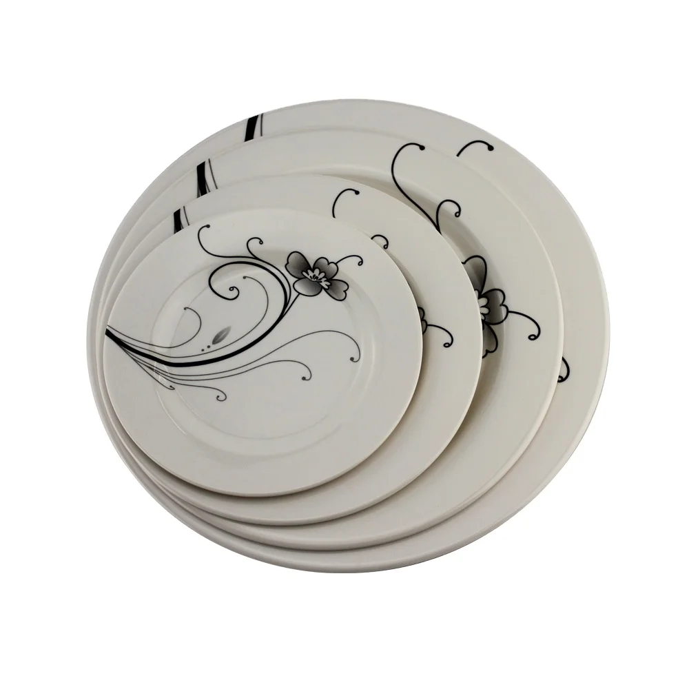 100% food safe melamine dish&plate made in china melamine round plate