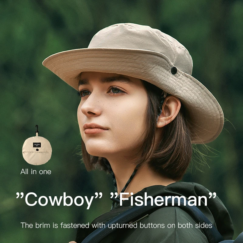 Travel Fisherman Leisure Bucket Hats Solid Color Fashion Men Women Flat Top Wide Brim Summer Cap For Outdoor Sports Visor