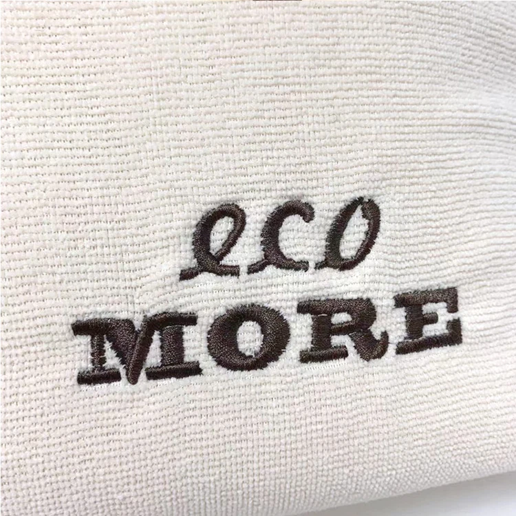 Eco Material Recycled Fabric Shoulder Bag Luxury Hand Bags Sustainable Terry Towel Women Tote Bag