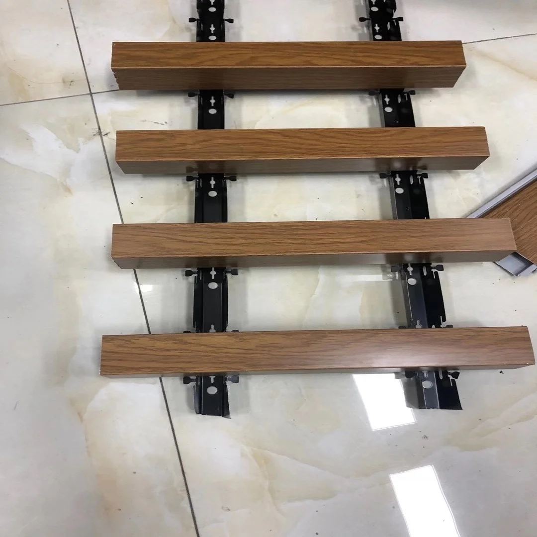 metal aluminum baffle ceiling tile, false ceiling, suspended ceiling