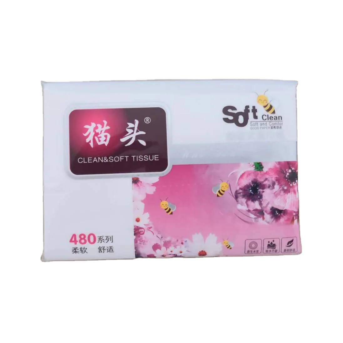 Wholesale Accept Customized Paper 1/2/3-plyoil Absorbing Comfortable Pocket Facial Face Tissue Paper Extraction Paper
