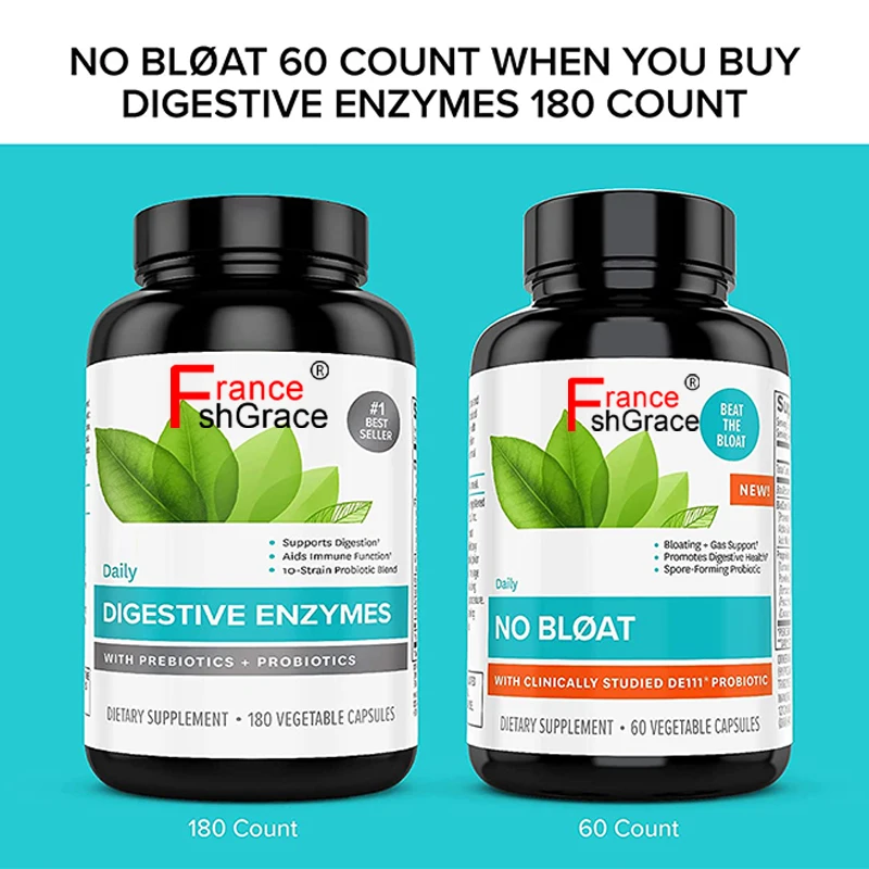 Supports Nutrient Absorption Prebiotics Probiotics Nutrition Digestive Enzymes Probiotic Capsules