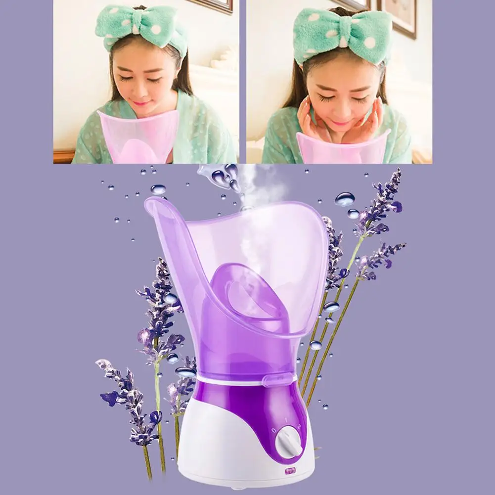  Professional Handheld Mini 2 in 1 Facial Face Steamer Deep Cleanser Mist Steam Sprayer Spa Skin Vaporizer