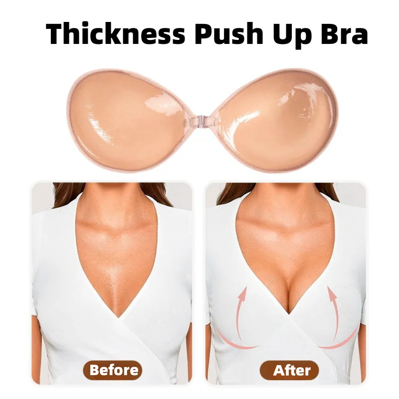Thickness  strong sticker reused  push up silicone invisible nipple  bra
