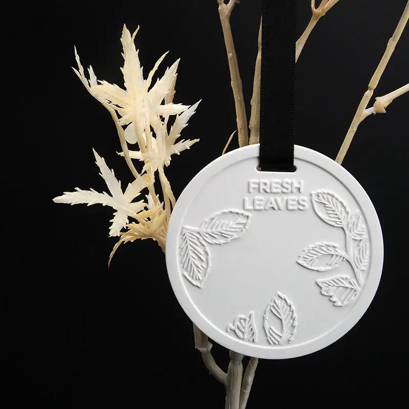 Wholesale wardrobe hanging air freshener ceramic diffuser stone scented aroma stone with perfume