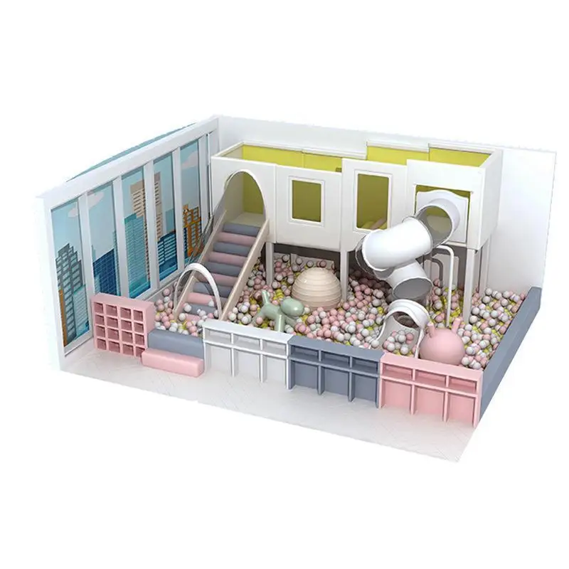 Small Children Castle Playground Equipment Soft Material Play Toys Theme Park Indoor Playground for Kids