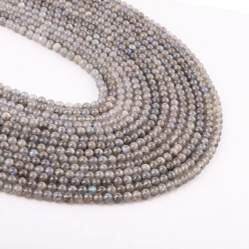 Wholesale High Quality 4/6/8/10mm Natural Stone Beads Gemstone Quartz Round Loose Beads For Jewelry DIY Making