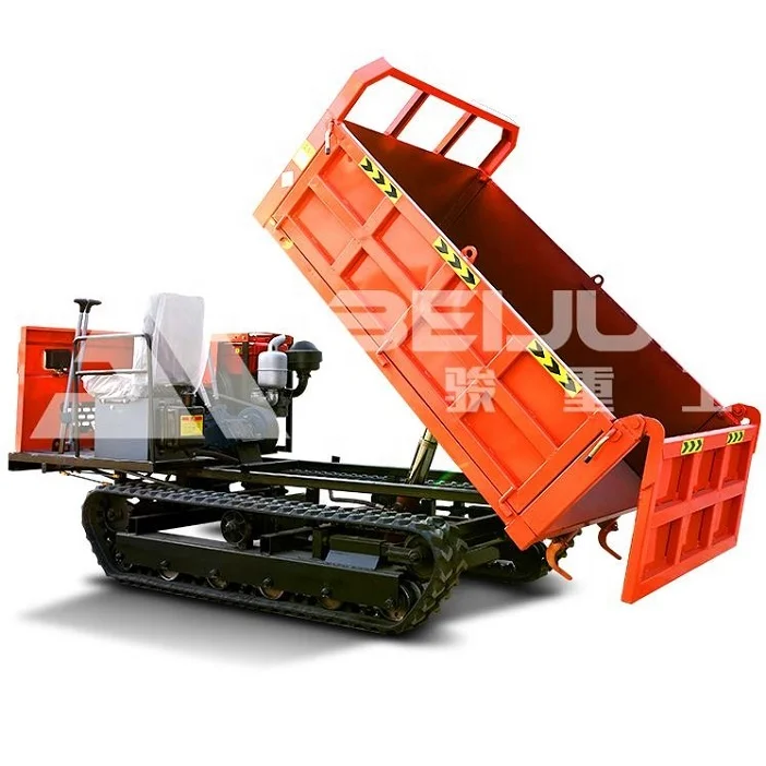 3ton-10ton Loading Mini Dumper Portable Crawler Dumper Truck For Farm