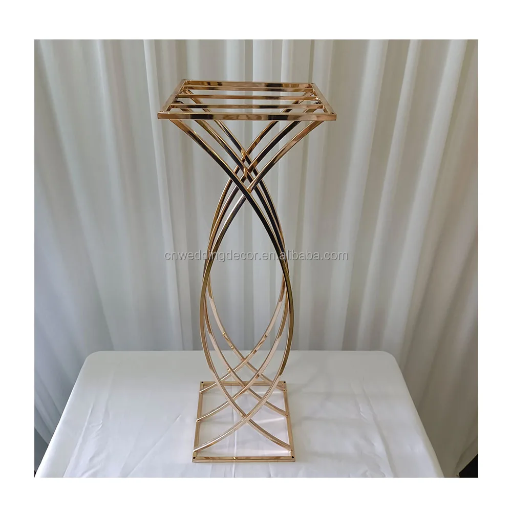 2023 Hot Sale Gold Metal Stainless Wedding Table Centerpiece Flower Ball Holder Stand With Best Price