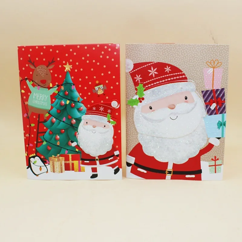 Multi Colors Beautiful Custom New Year And Happy Birthday Christmas Greeting Card, Custom Greeting Card Box Set