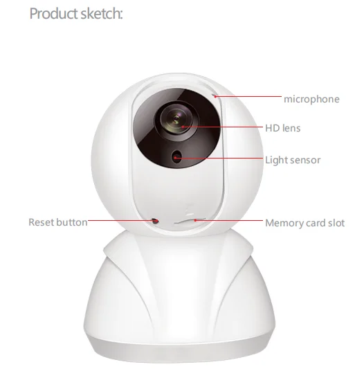 Monitor Module Surveillance Ip Security Wireless Wifi Home Baby Camera